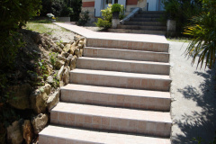 19 - Escalier PAVE-EASY beige/rosé gabarit AGORA DROIT